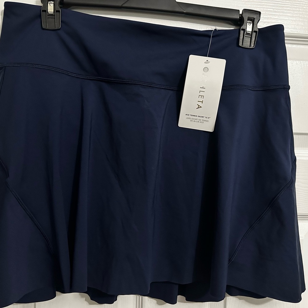 Athleta Navy Ace Tennis Skort NWT